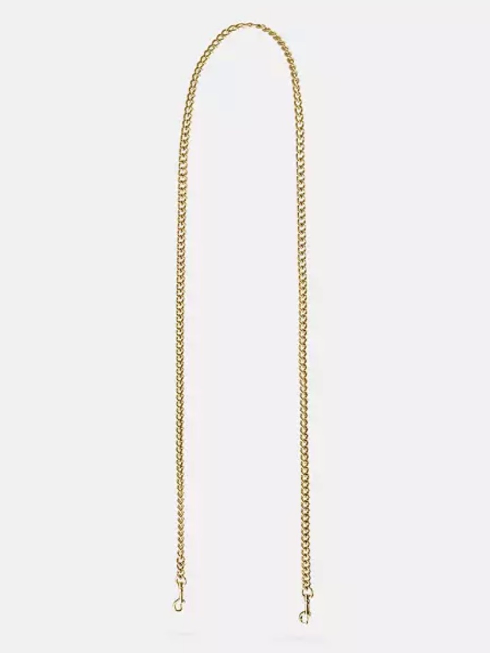 30. Coach gold crossbody chain strap